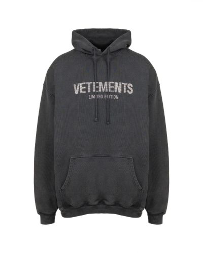 Vetements Limited Edition Crystal logo oversized hoodie