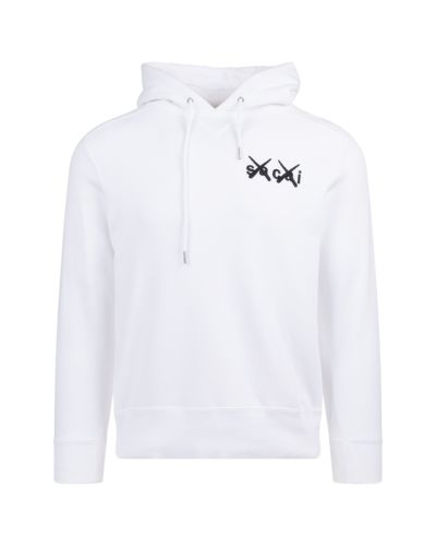 Sacai x Kaws white hoodie