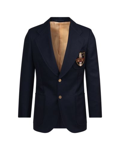 Gucci Chateau Marmont hollywood embroidered navy blazer jacket