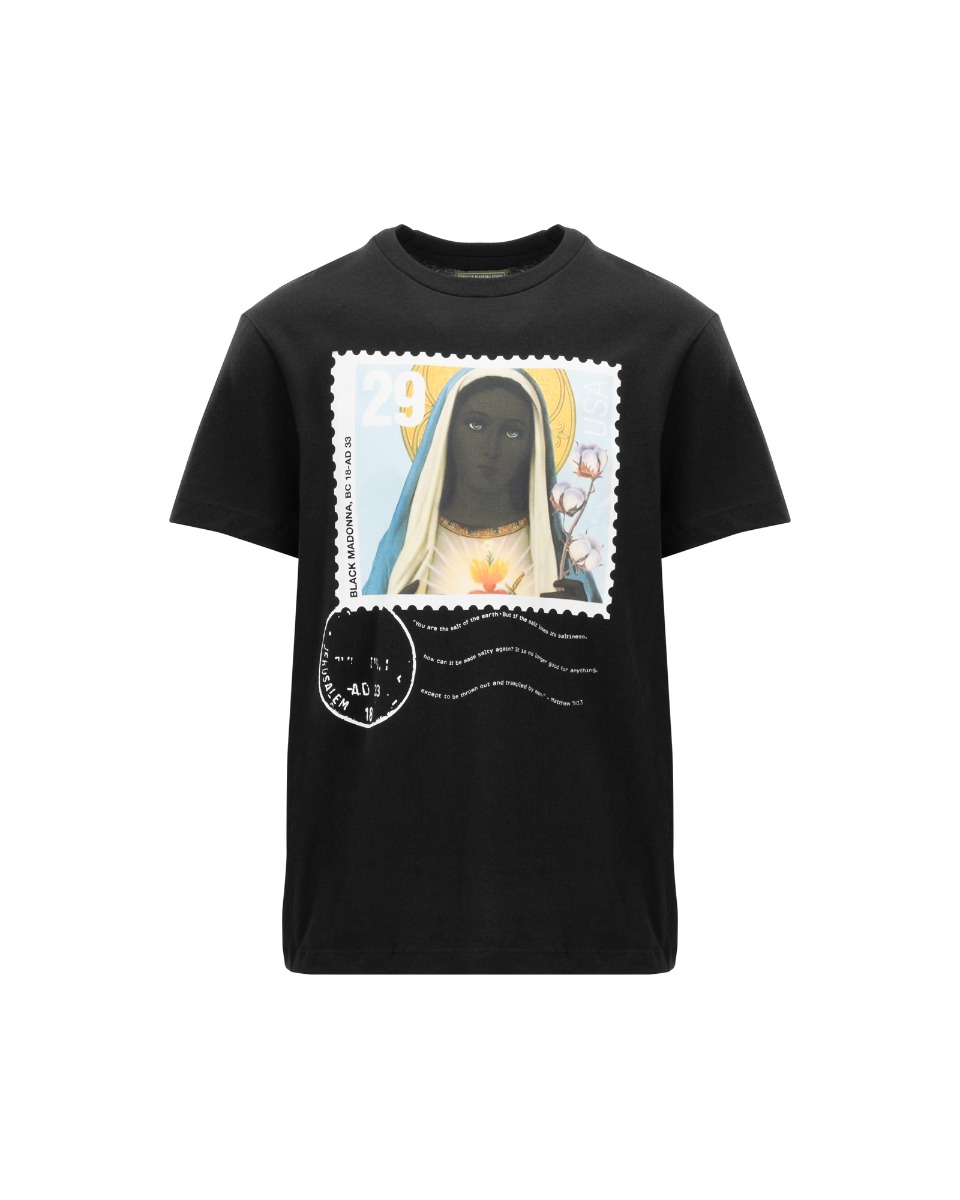 Denim Tears Mary Stamp black t-shirt thumbnail