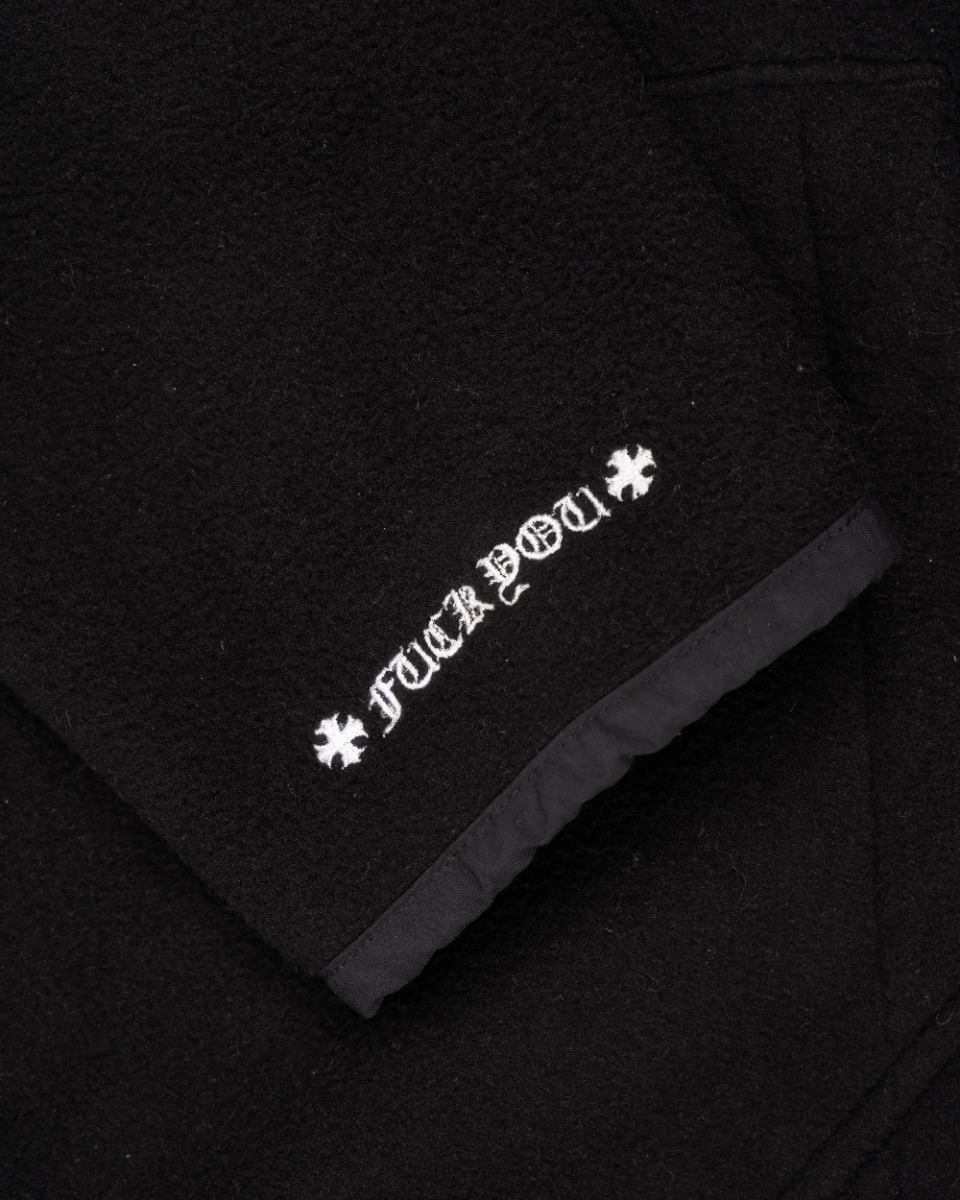 Chrome Hearts "Fuck You" Horseshoe logo fleece hoodie thumbnail
