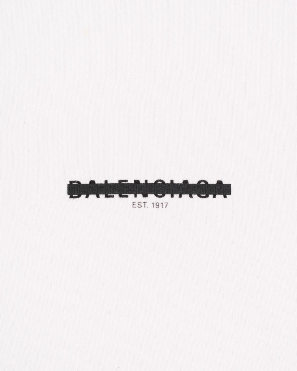 Balenciaga White Strike 1917 oversized crewneck sweatshirt thumbnail