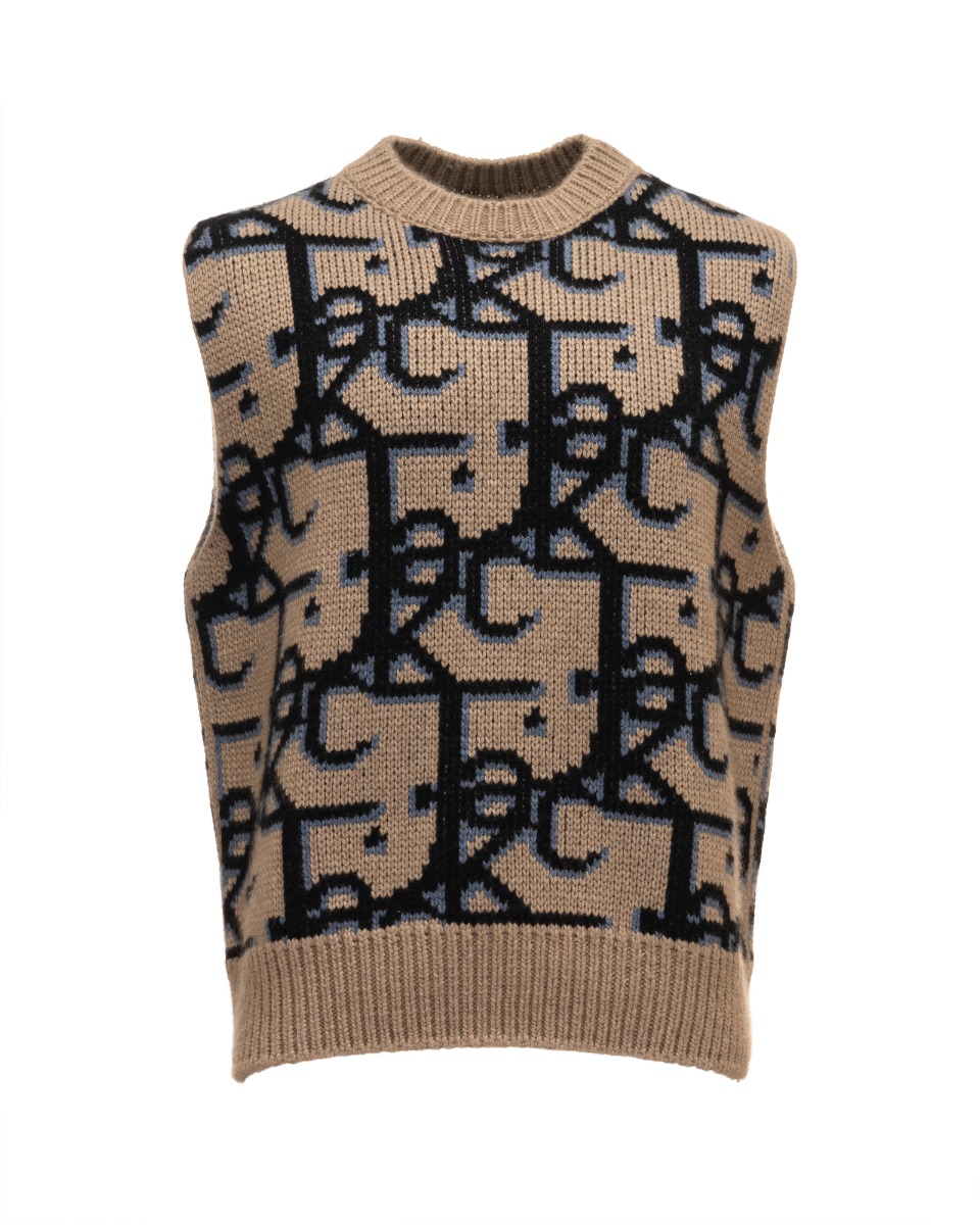 Dior x Cactus Jack (Travis Scott) brown sweater vest thumbnail