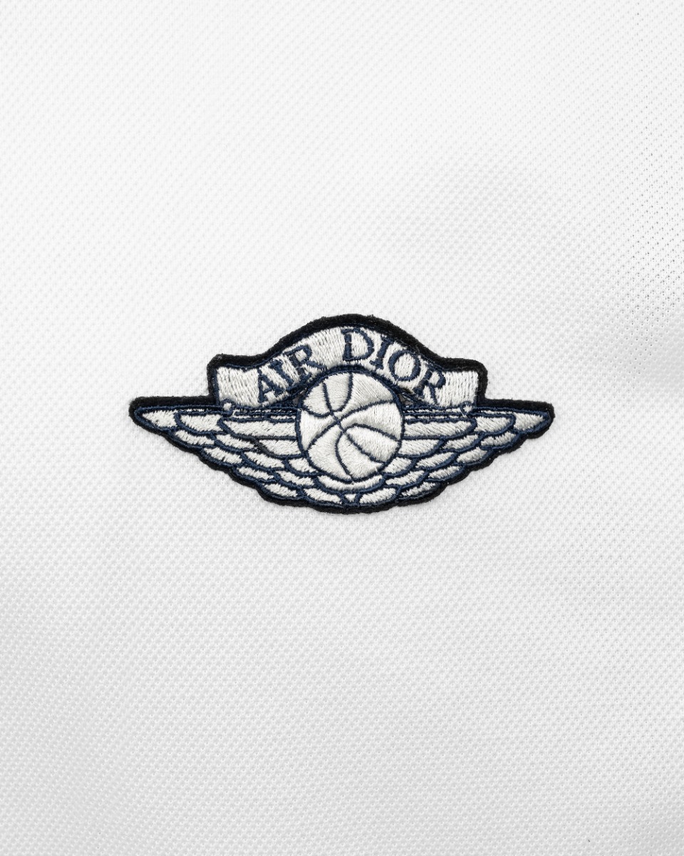 Dior x Air Jordan logo polo neck t-shirt thumbnail