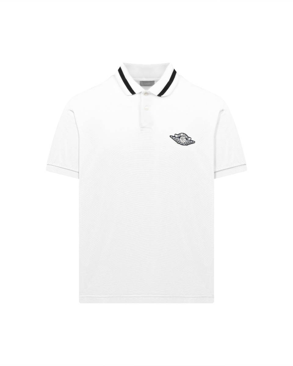 Dior x Air Jordan logo polo neck t-shirt thumbnail