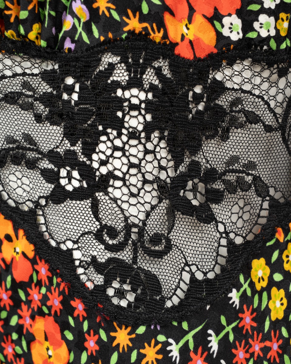 Dolce&Gabbana floral tiered lace dress thumbnail