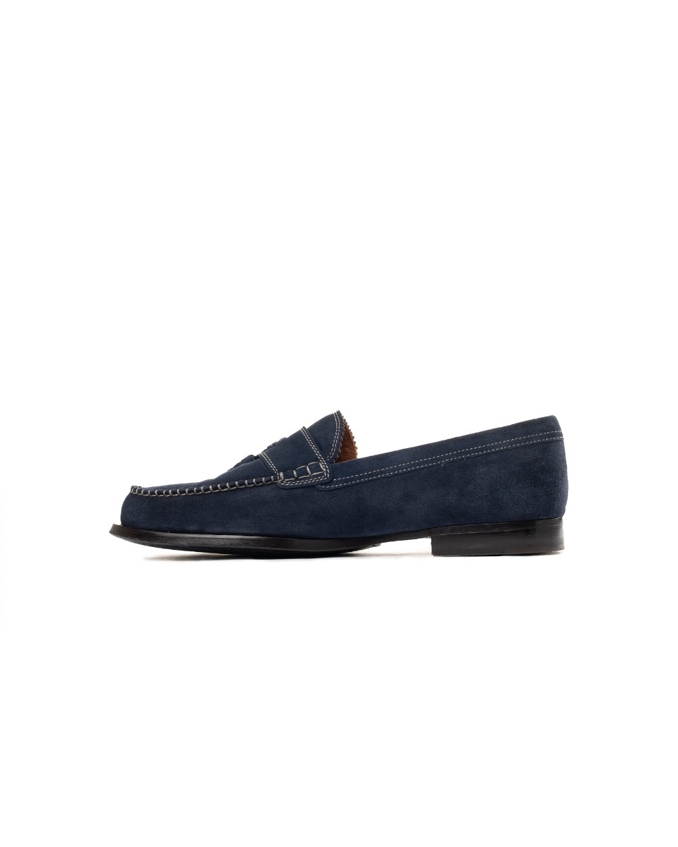Dsquared2 blue suede loafers thumbnail
