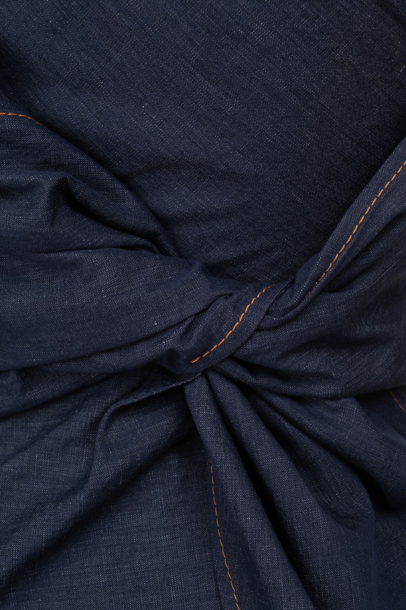 Emilio Pucci one-shoulder midi linen dress thumbnail