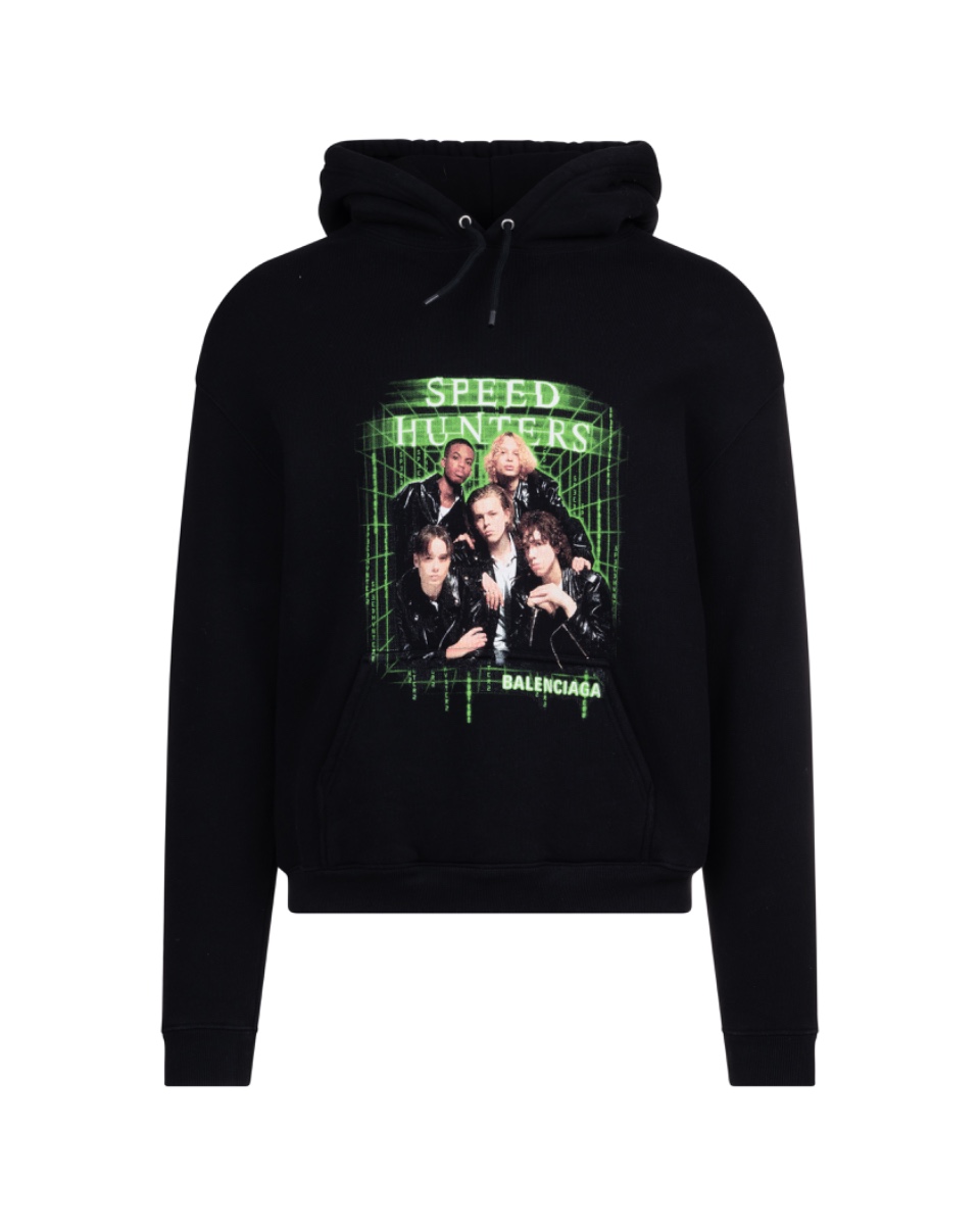 Balenciaga Speed Hunters black hoodie thumbnail