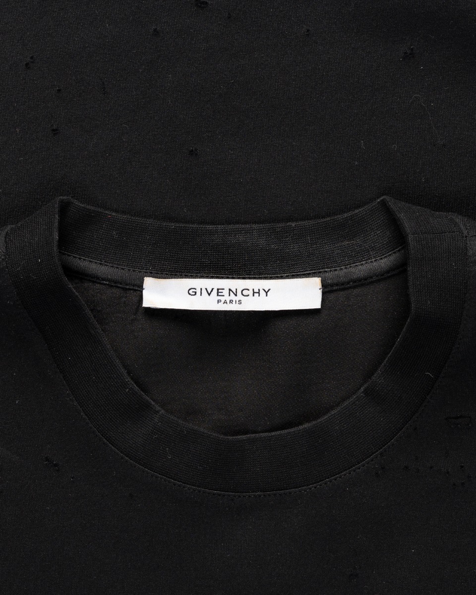 Givenchy Ultimate Distressed oversized black t-shirt thumbnail