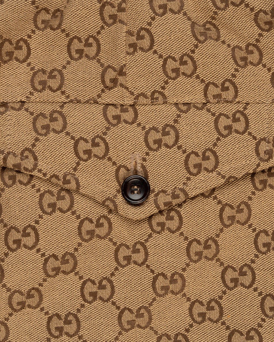 Gucci "GG" Camel monogram canvas sweat pants thumbnail