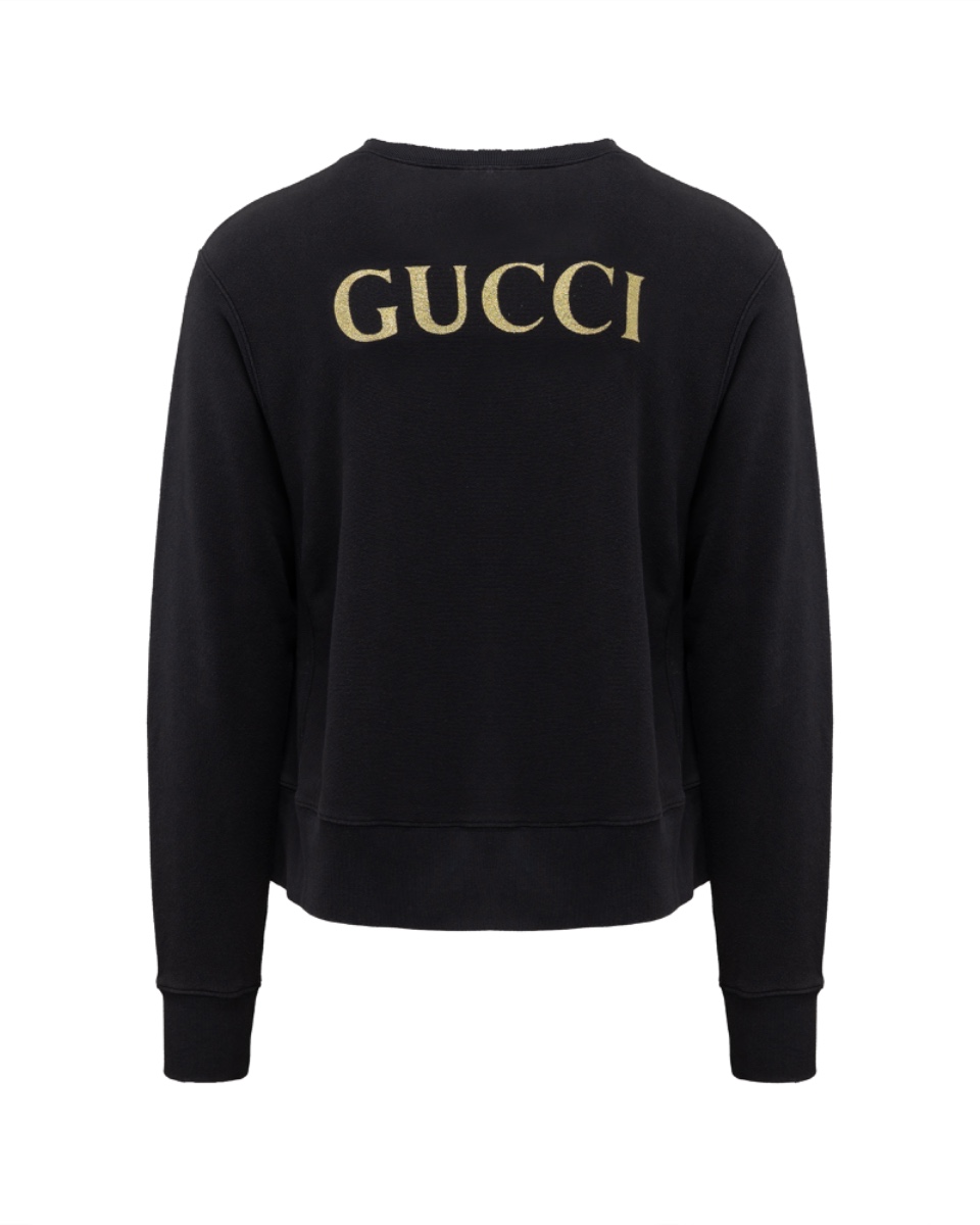 Gucci AC/DC "Blow Up Your Video" black crewneck sweatshirt thumbnail