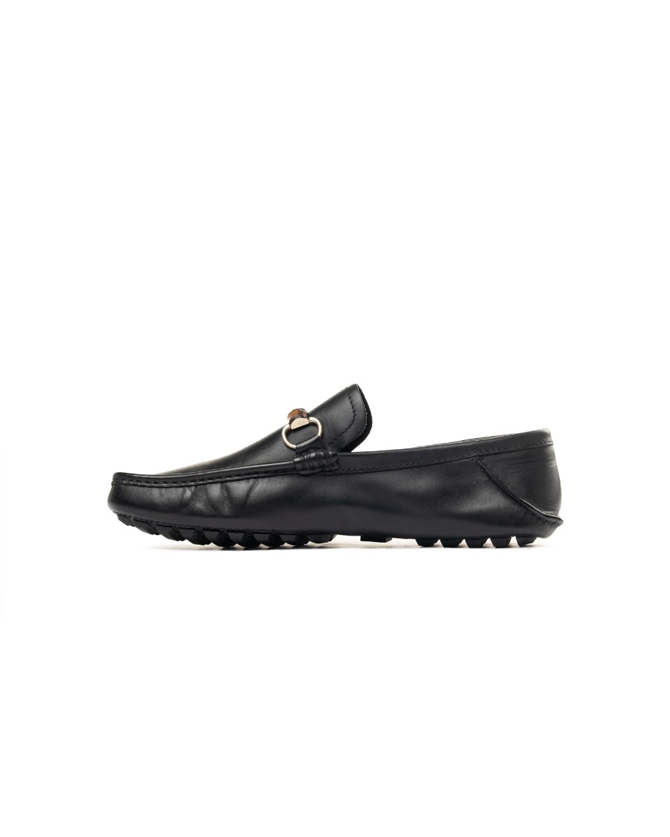 Gucci Bamboo Horsebit black leather shoes thumbnail
