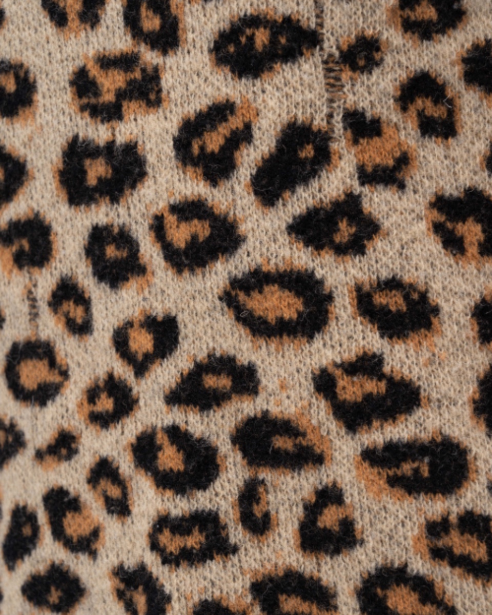 Gucci distressed leopard jacquard sweater thumbnail