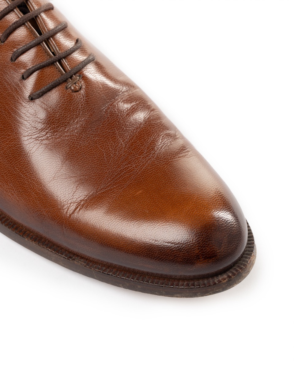 Gucci Oxford brown leather lace-up derby thumbnail