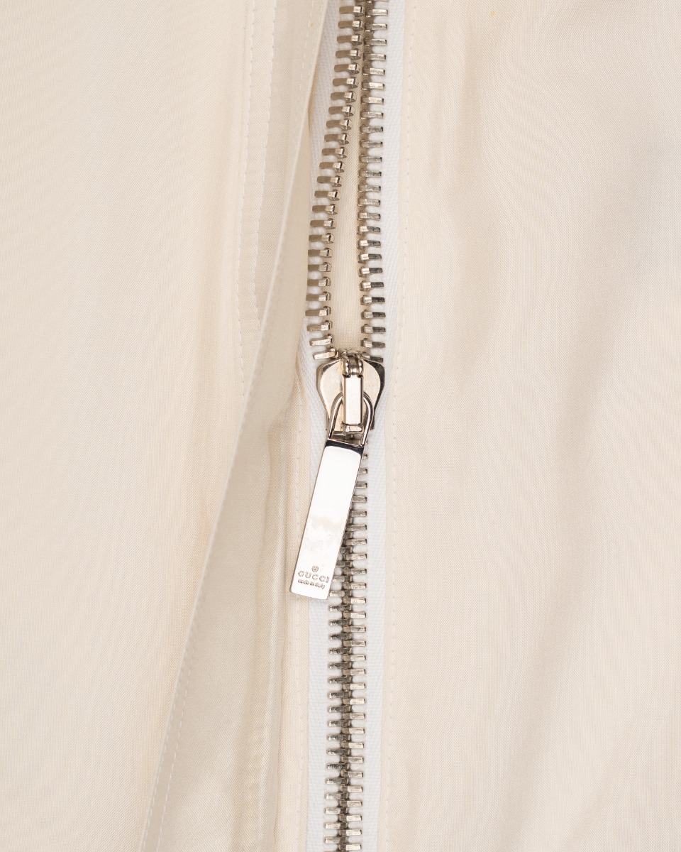 Gucci quilted silk biker jacket thumbnail