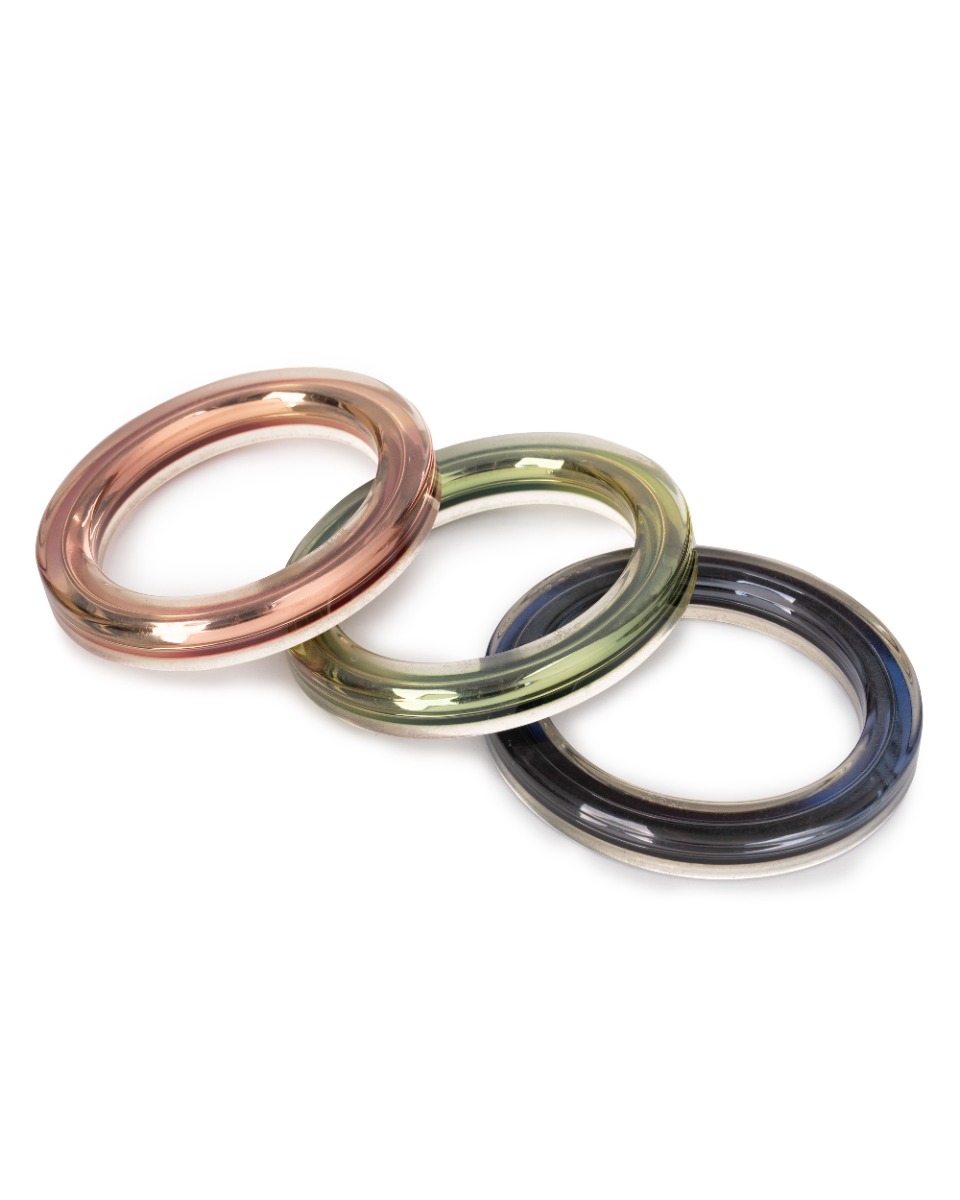 Gucci Ressin Bangle plexiglass transparent set of 3 bracelets thumbnail
