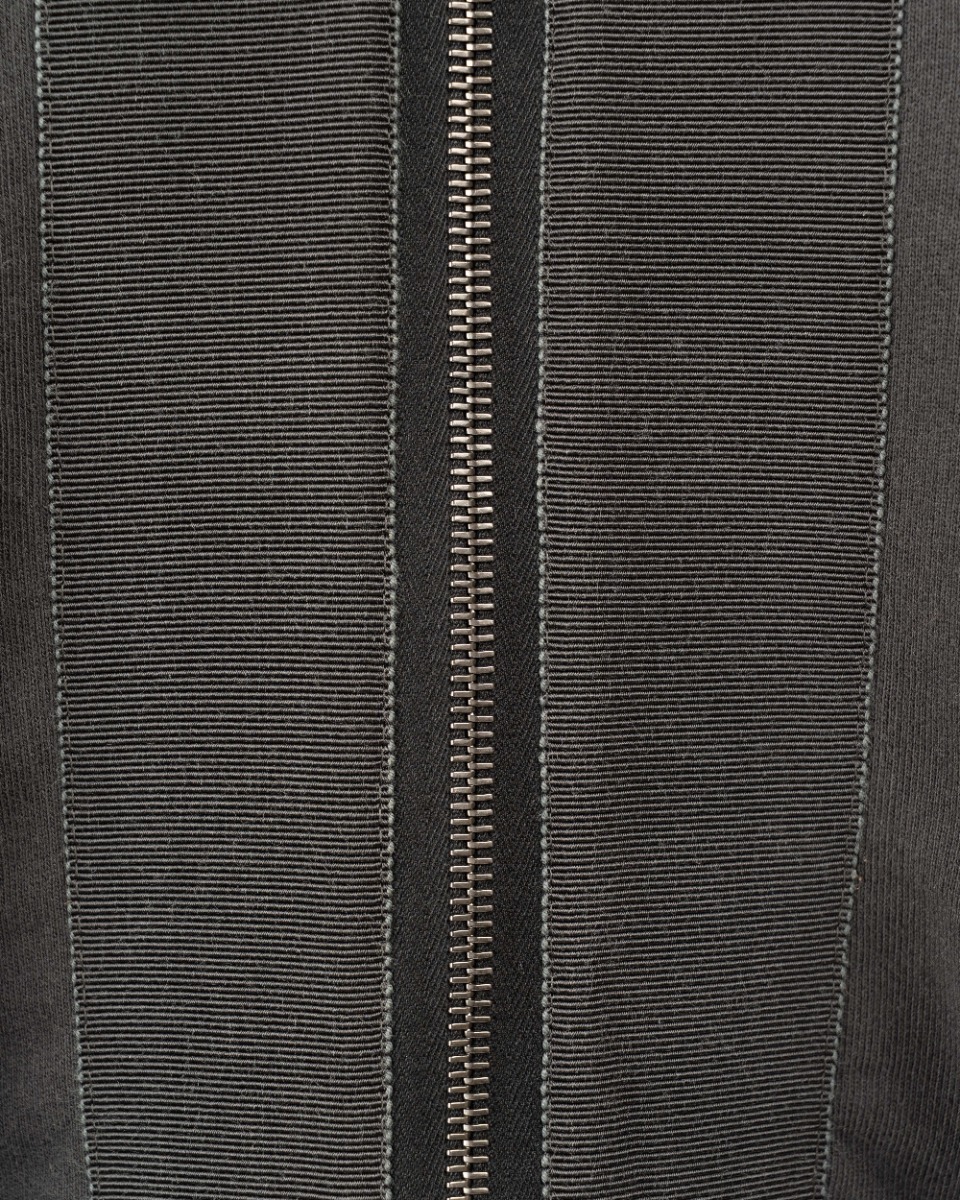 Haider Ackermann oversized double-layer dark-grey perth cotton zip sweatshirt thumbnail