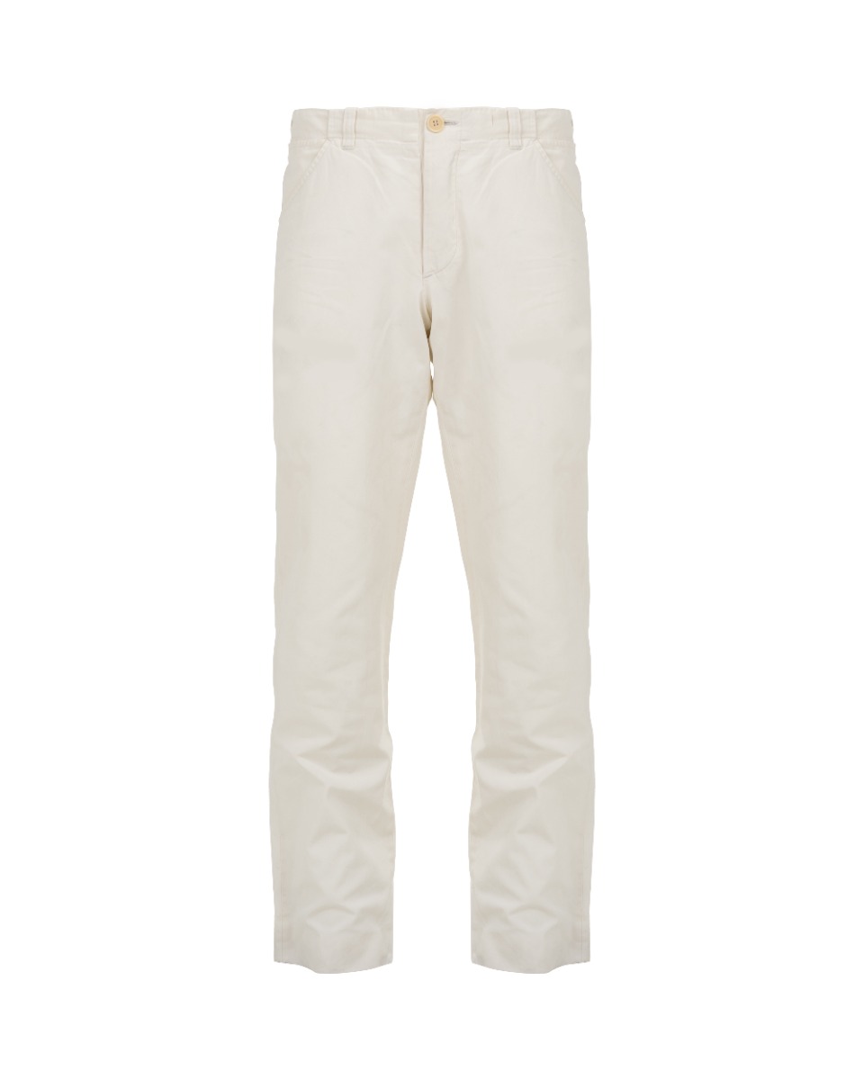 Helmut Lang waist loop white chino pants thumbnail