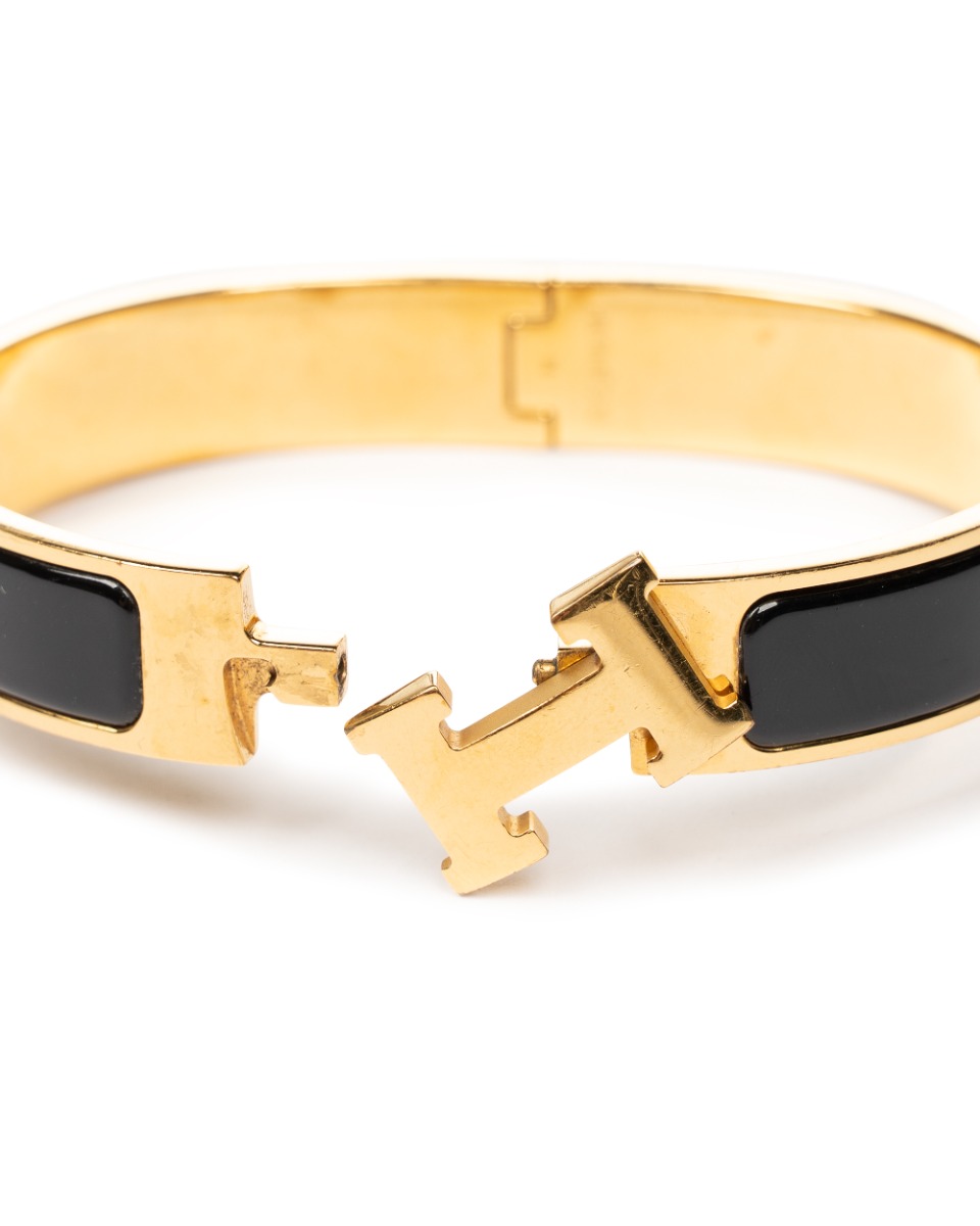 Hermes "Clic H" gold bracelet thumbnail