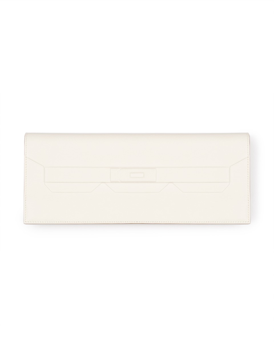 Hermes Birkin Shadow New White Swift clutch bag thumbnail