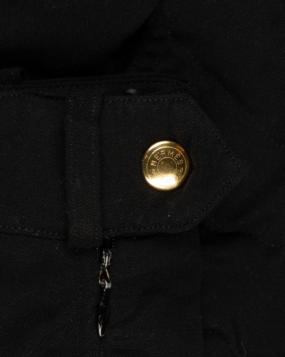 Hermes Breeches black riding woollen pants thumbnail