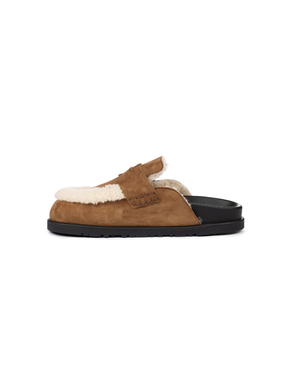 Hermes Go shearling goatskin mules thumbnail