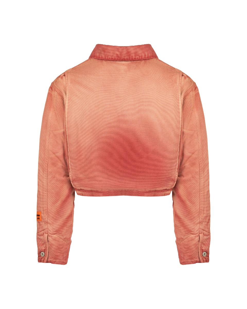 Heron Preston S.T.F.U. distressed faded canvas jacket thumbnail