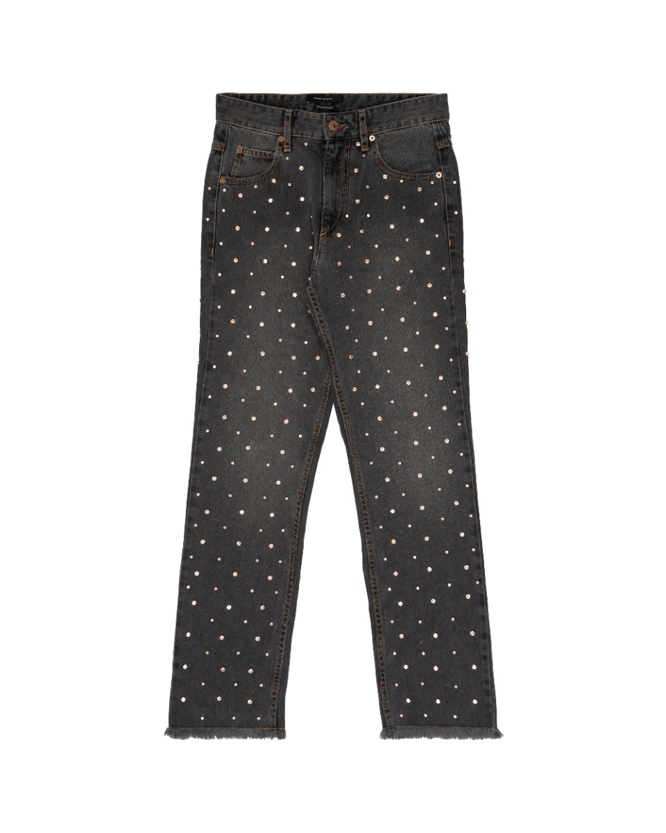 Isabel Marant Ulano Swarovski crystal-embellished denim pants thumbnail