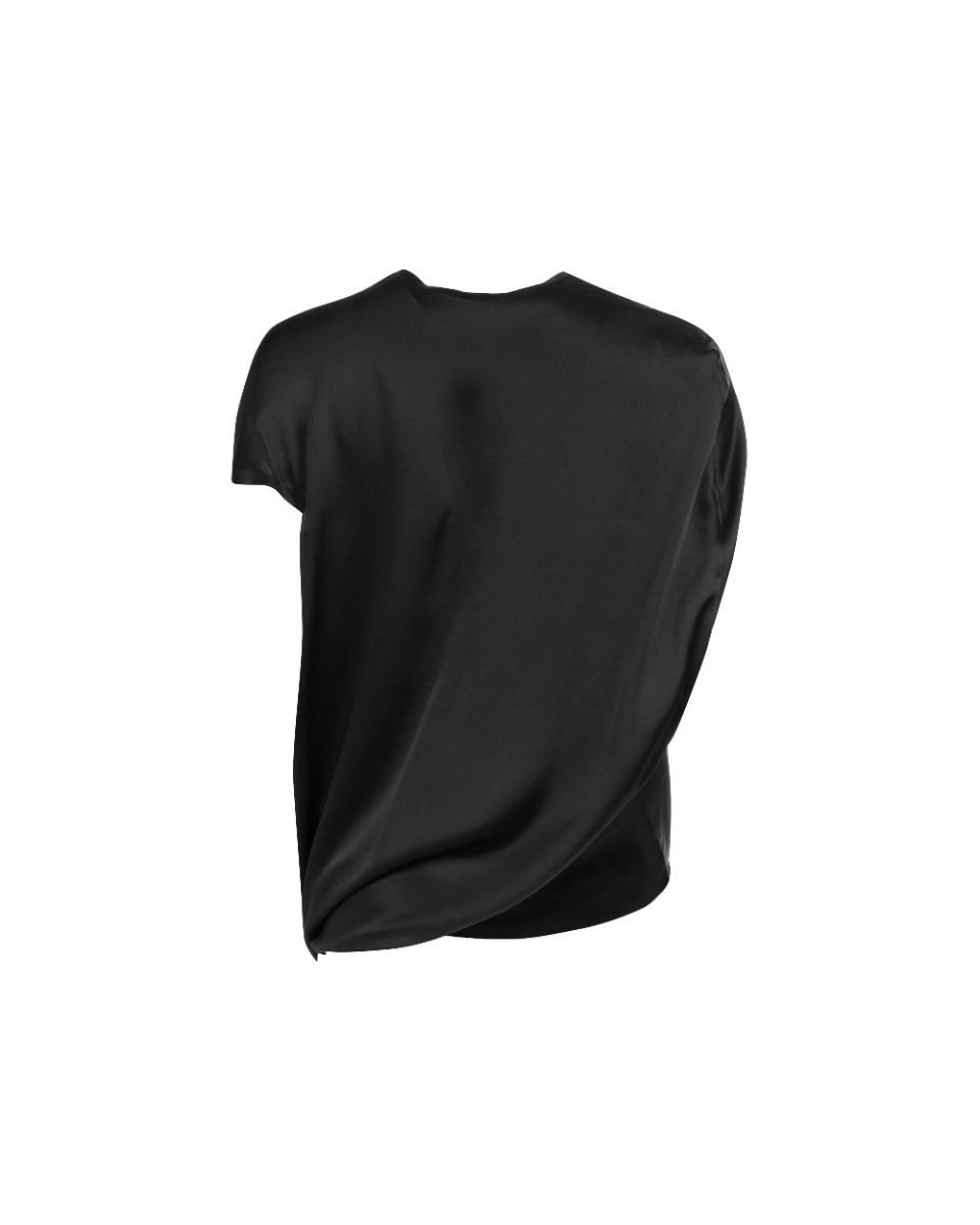 J.W. Anderson asymmetric bonded silk top thumbnail