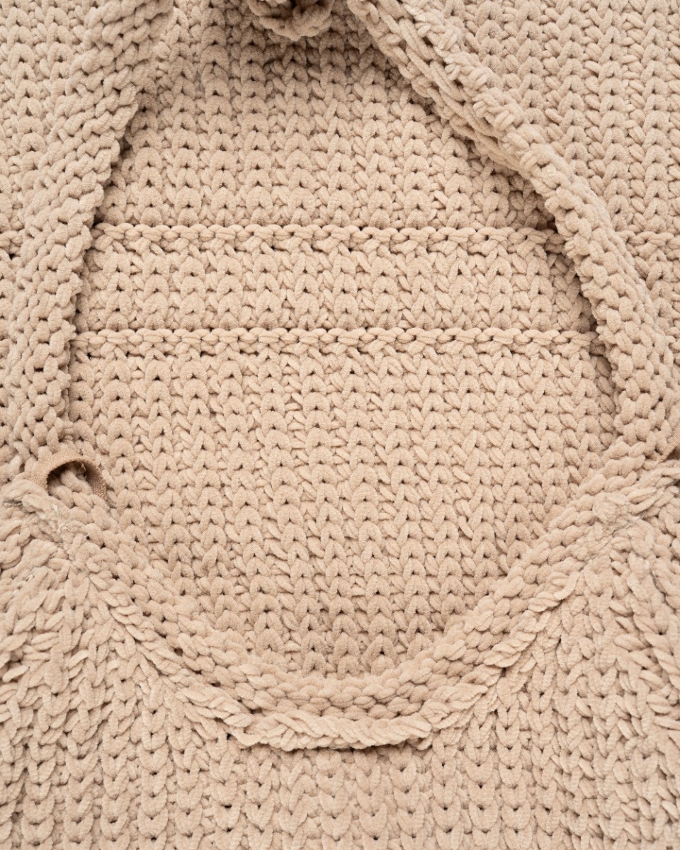 Jacquemus Halter neck knitted beige dress thumbnail
