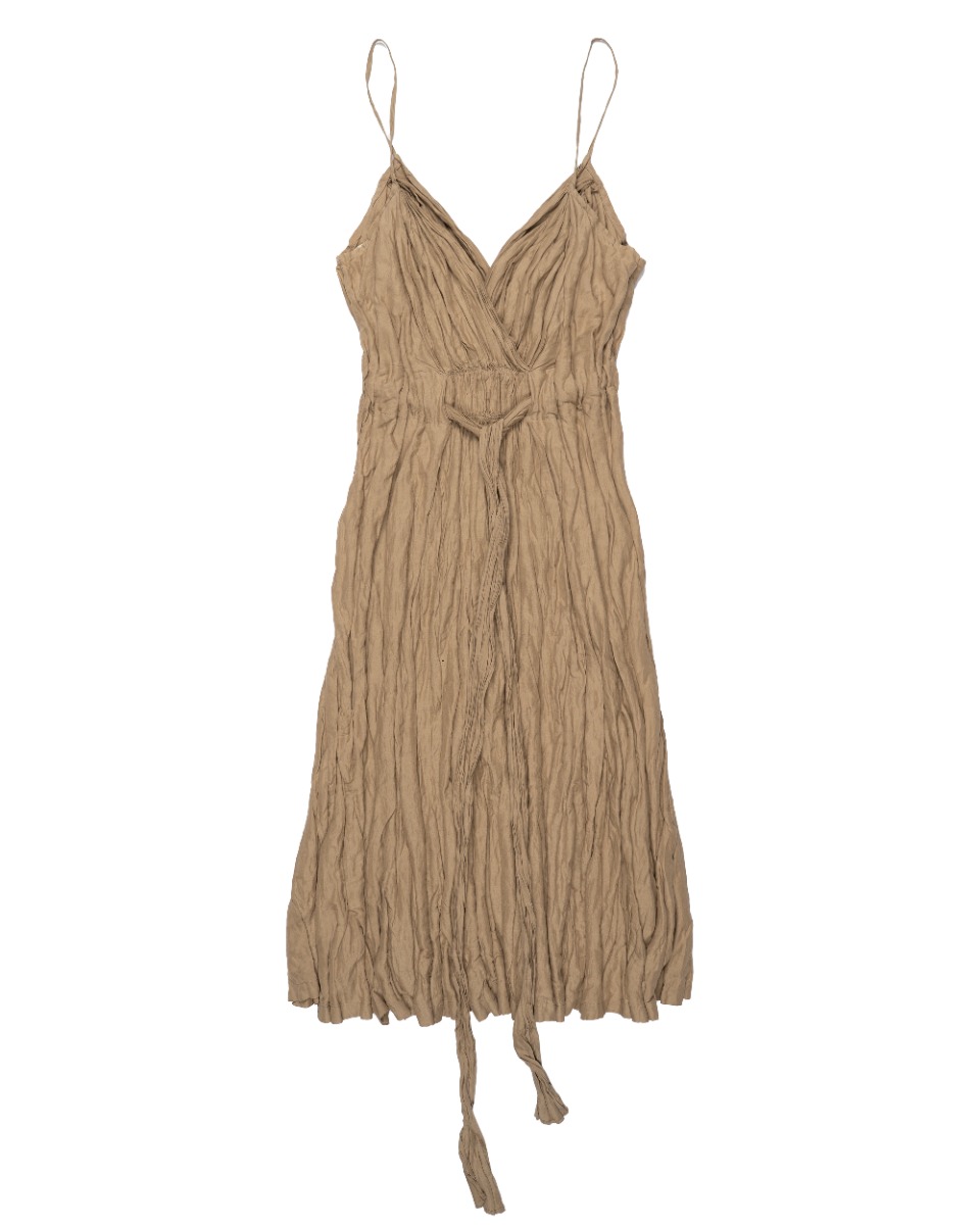 Jil Sander crinckled silk blend dress thumbnail