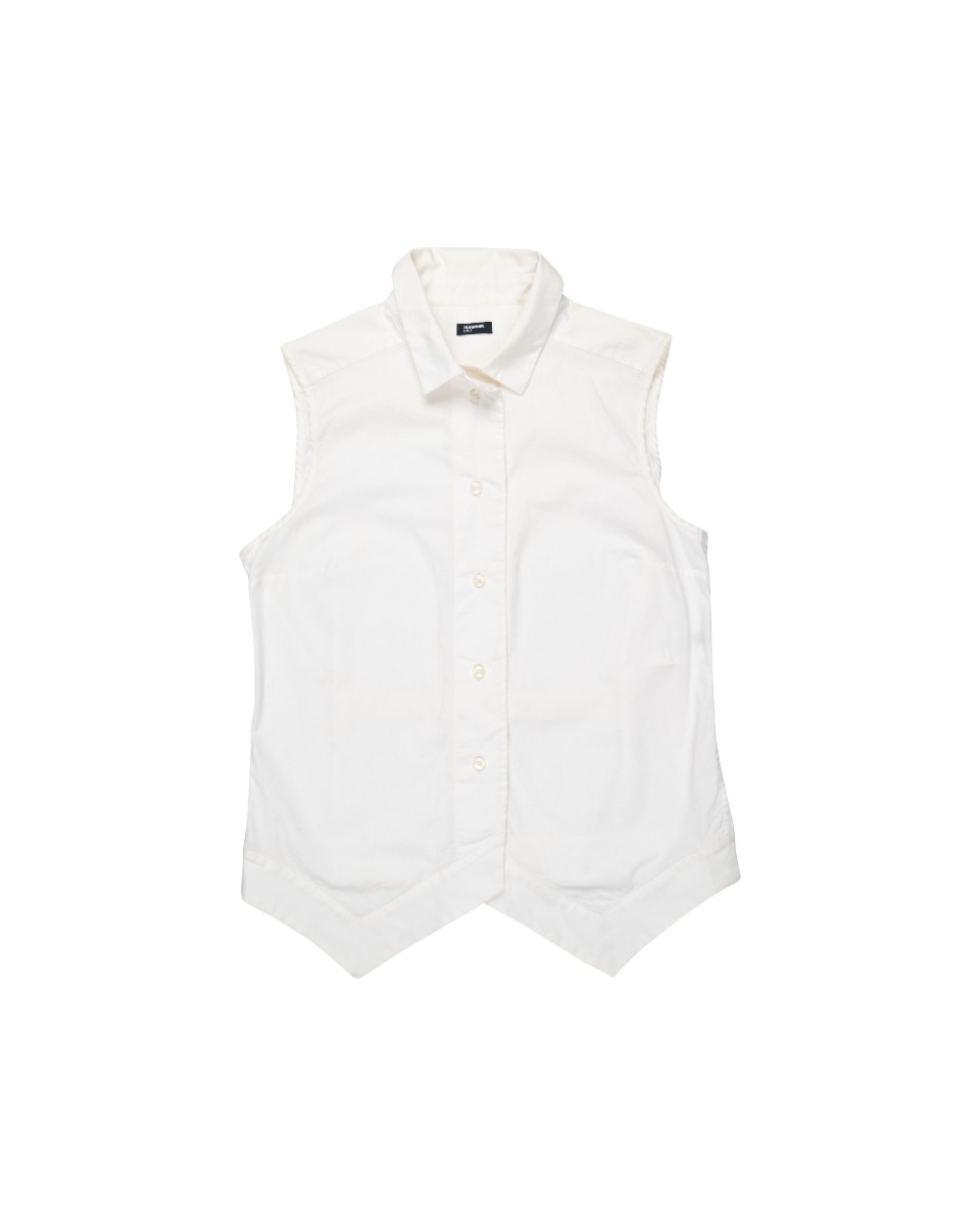 Jil Sander Navy button-up vest thumbnail