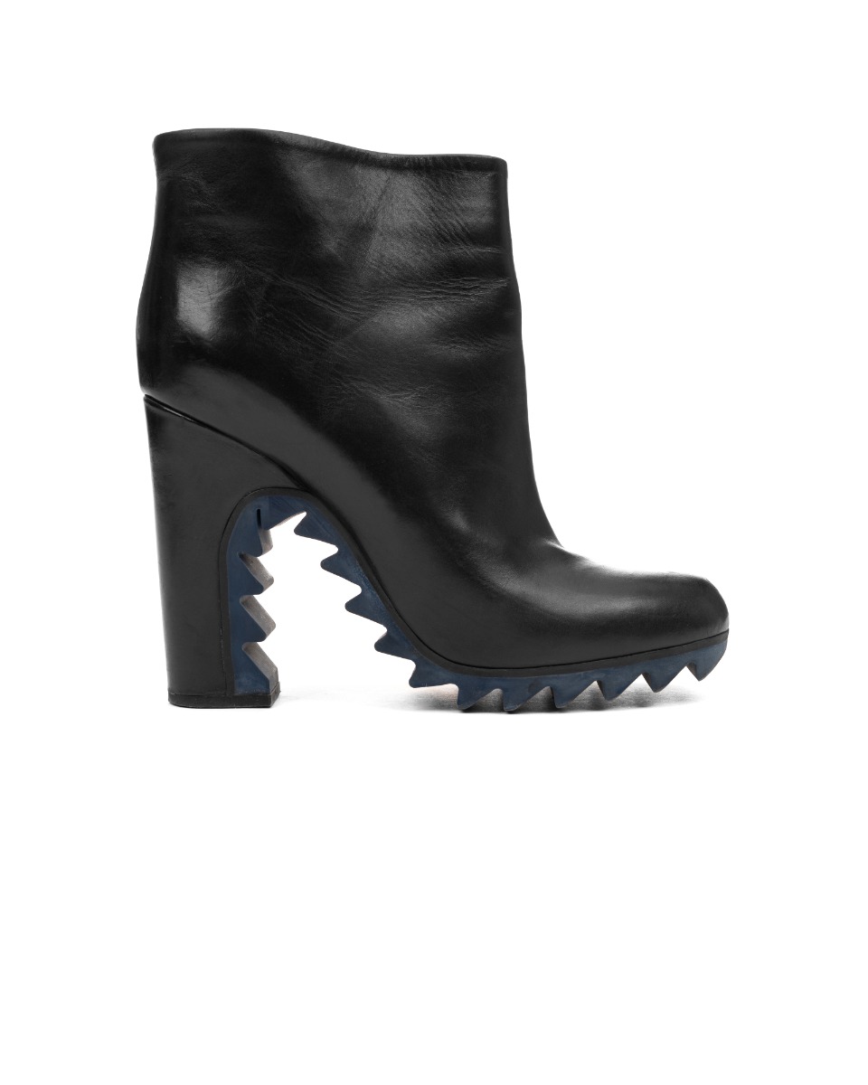 Jil Sander rubber sawtooth ankle boots thumbnail
