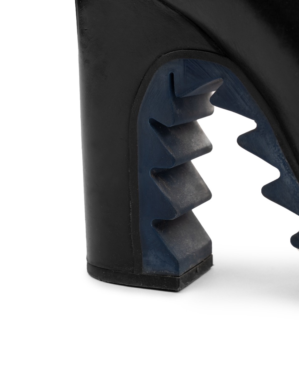 Jil Sander rubber sawtooth ankle boots thumbnail