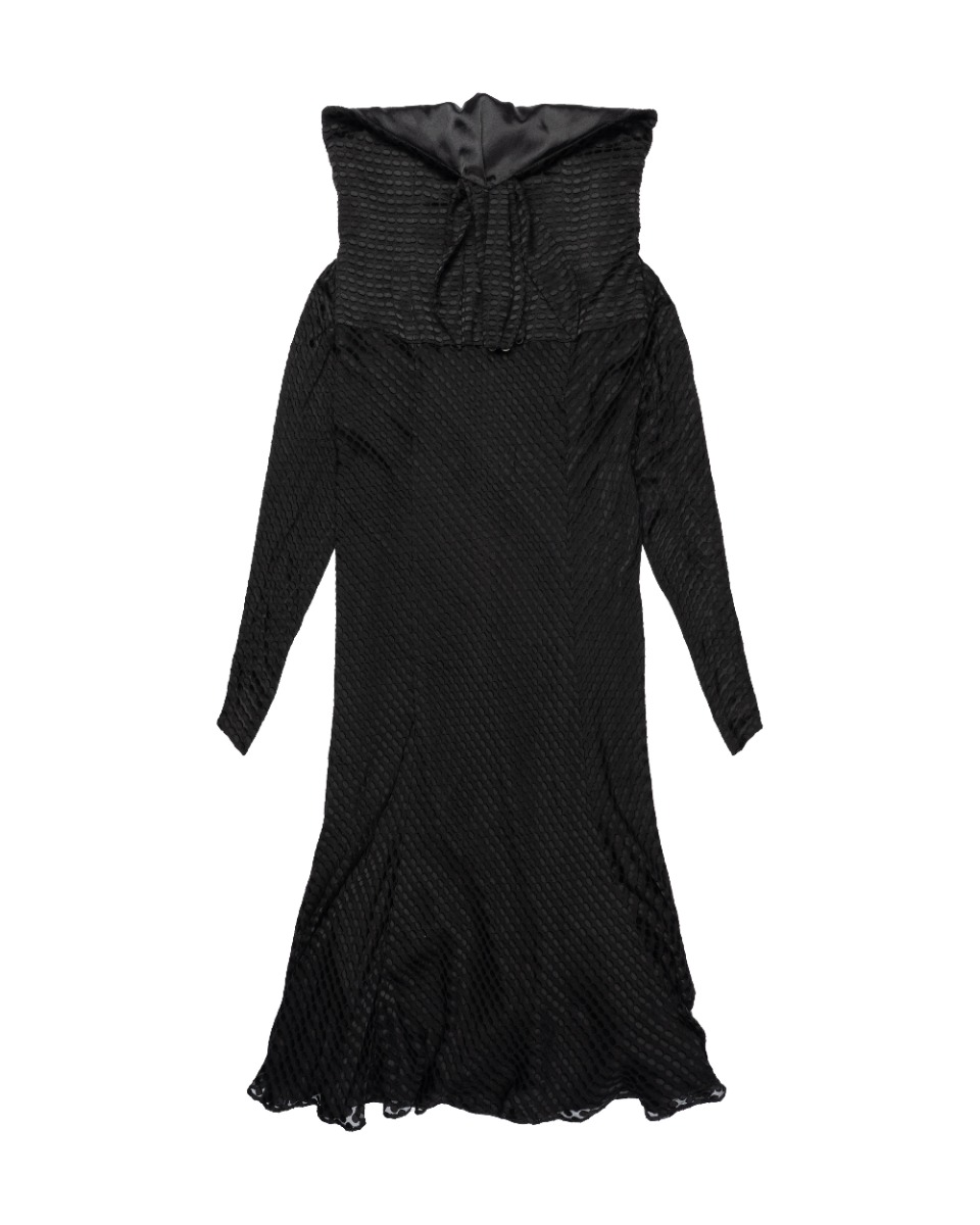 John Galliano polka dot viscose evening dress - 40 thumbnail