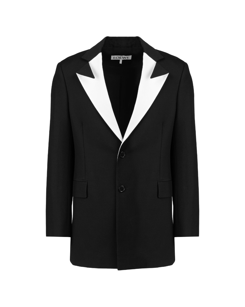 Loewe Josh O'Connor "The Golden Globes" exclusive two-tone lapels blazer jacket thumbnail
