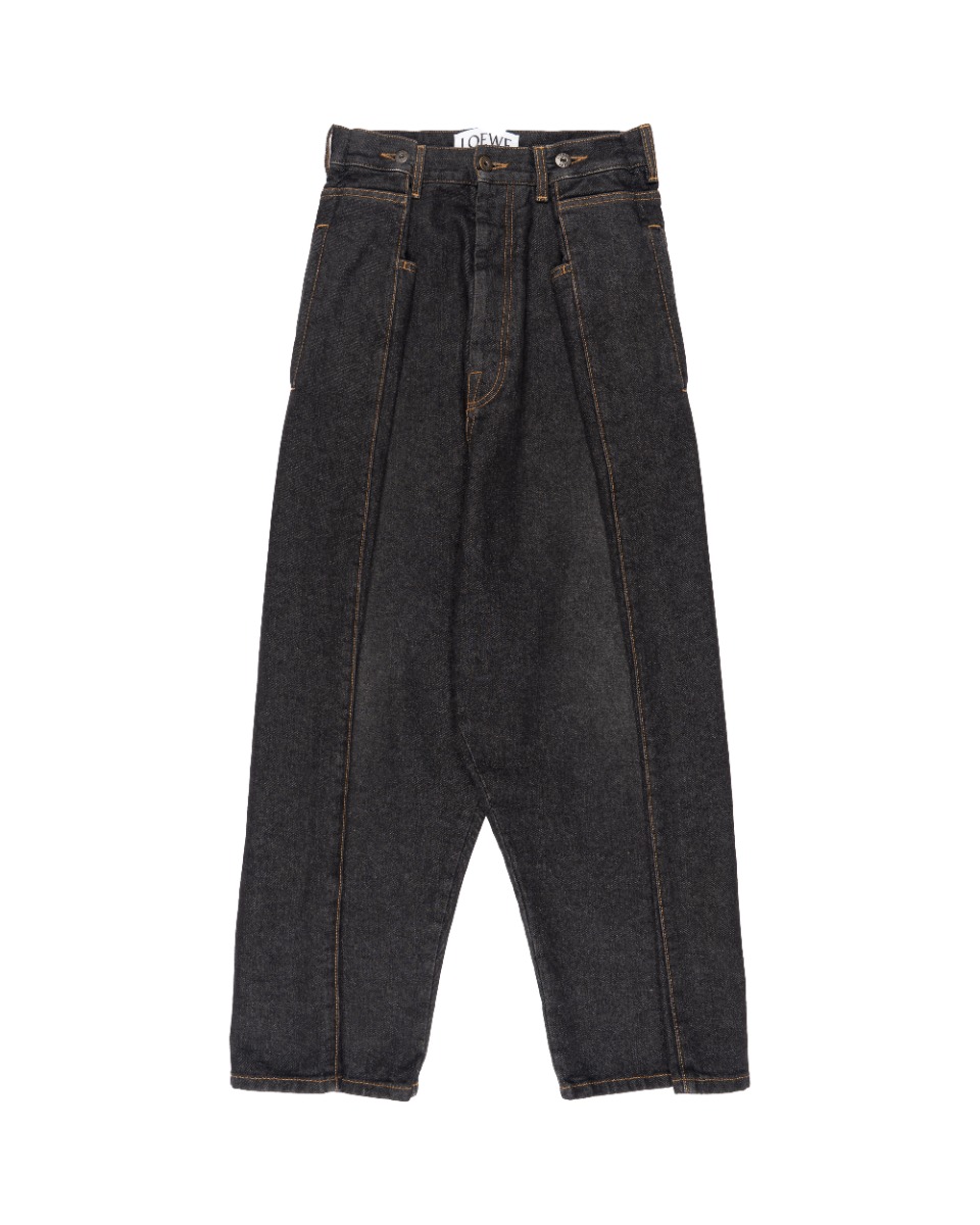 Loewe oversized pleated denim pants thumbnail