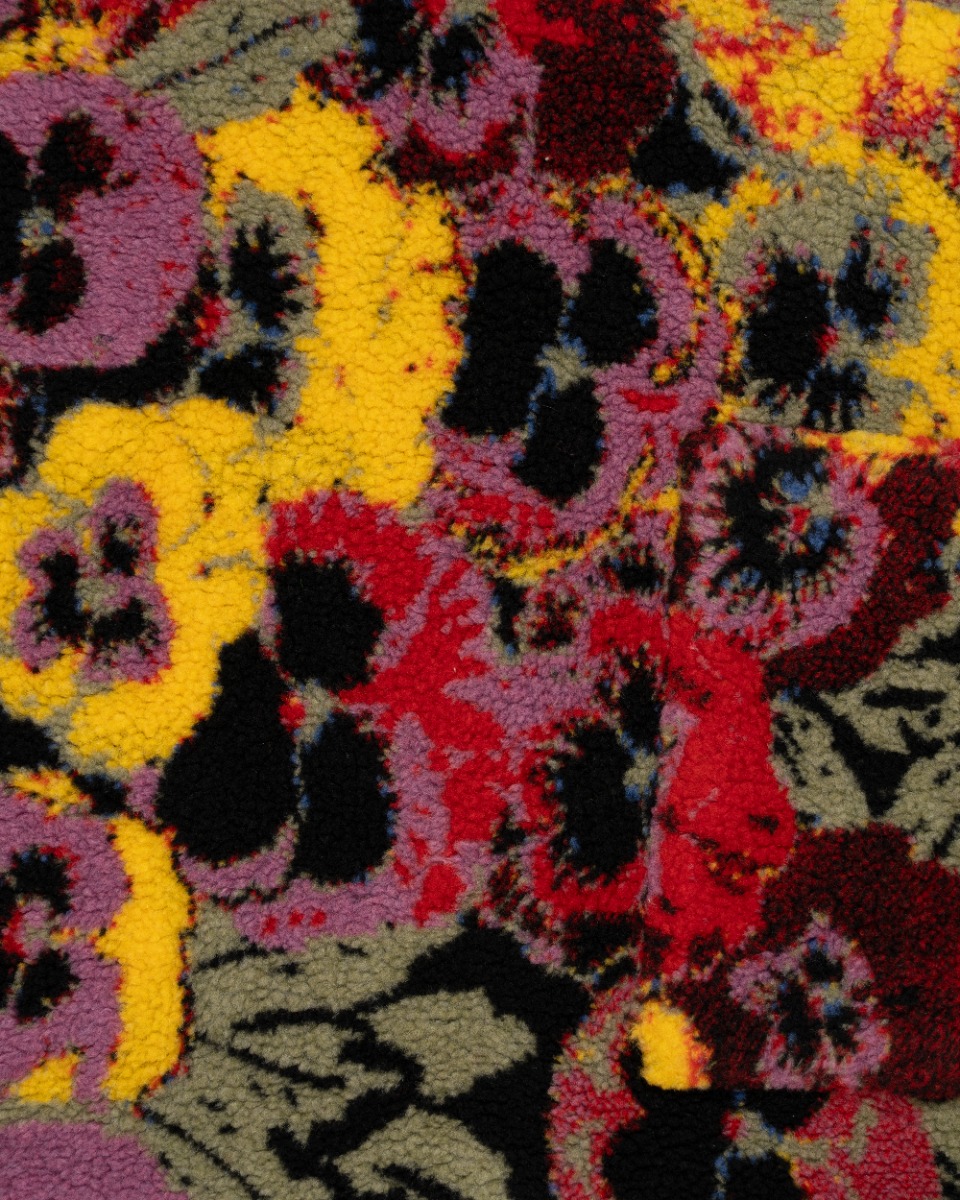 Loewe x Joe Brainard Pansies floral fleece shorts thumbnail