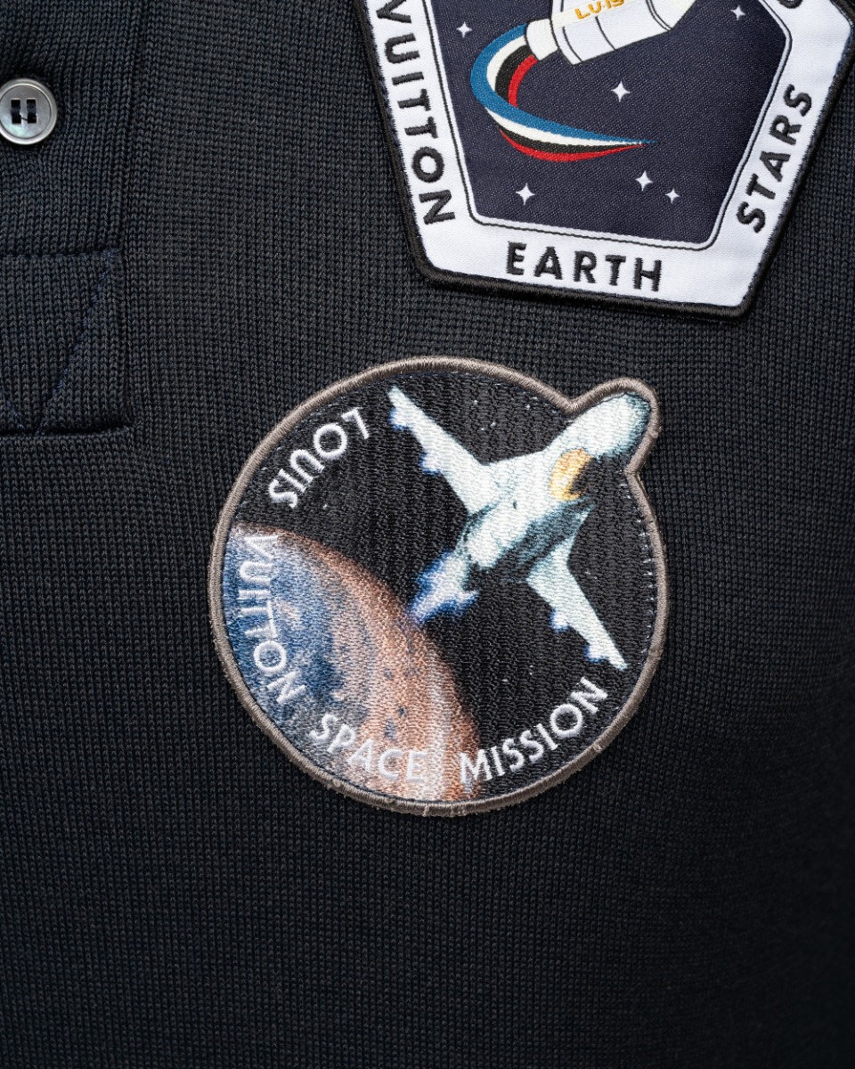 Louis Vuitton "Space Mission" satellite pathes polo neck sweater thumbnail