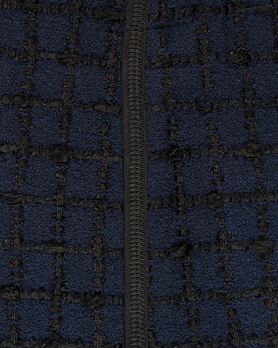 Louis Vuitton tweed navy mini skirt thumbnail