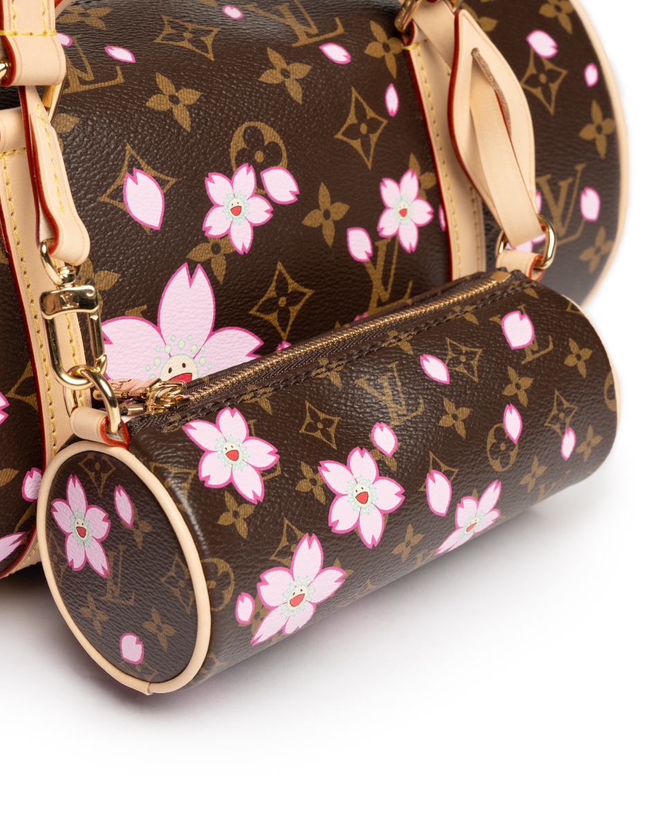 Louis Vuitton x Takashi Murakami Papillon Cherry Blossom monogram bag thumbnail