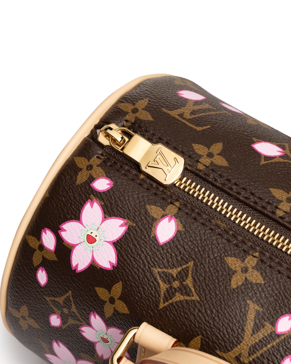 Louis Vuitton x Takashi Murakami Papillon Cherry Blossom monogram bag thumbnail