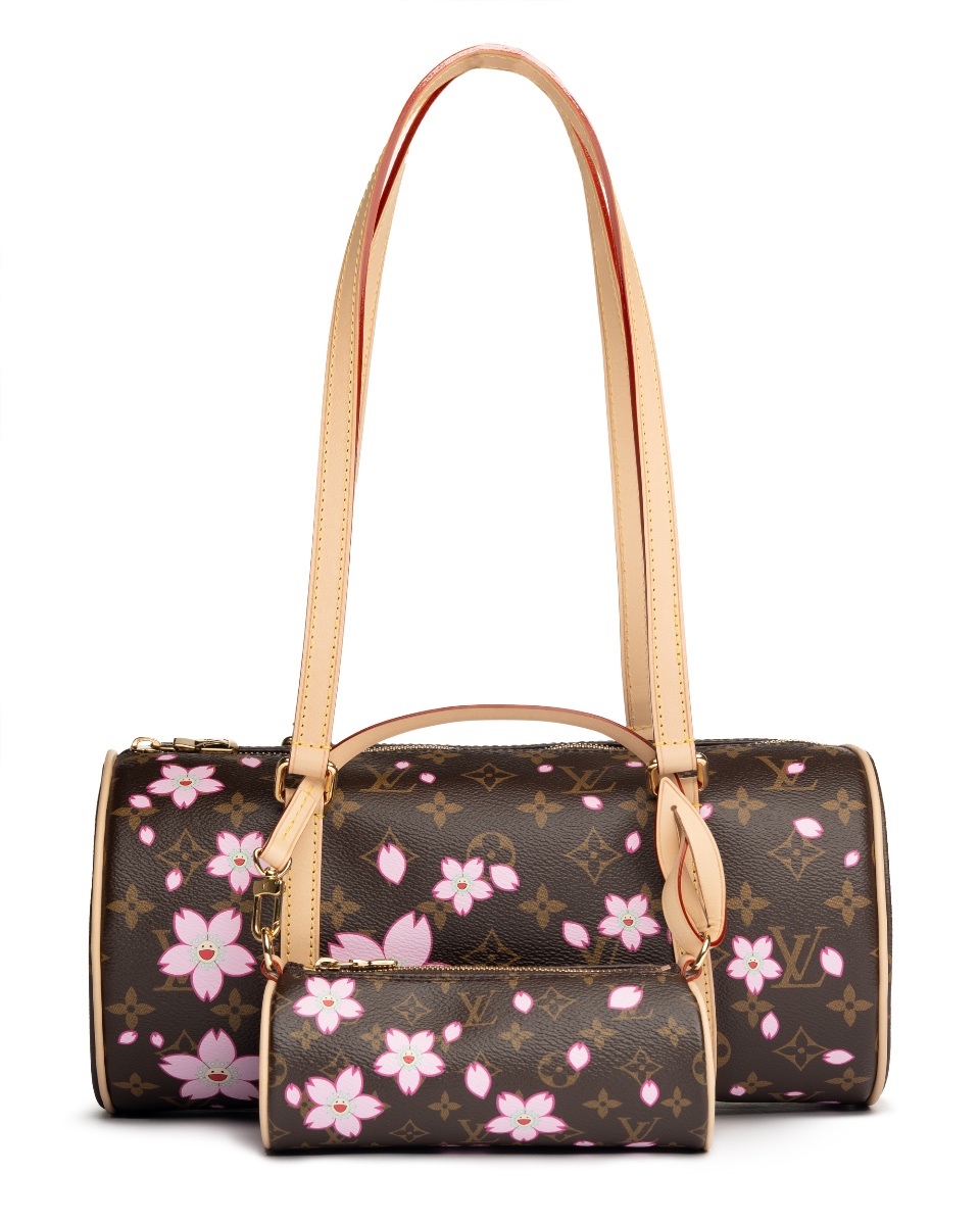Louis Vuitton x Takashi Murakami Papillon Cherry Blossom monogram bag thumbnail