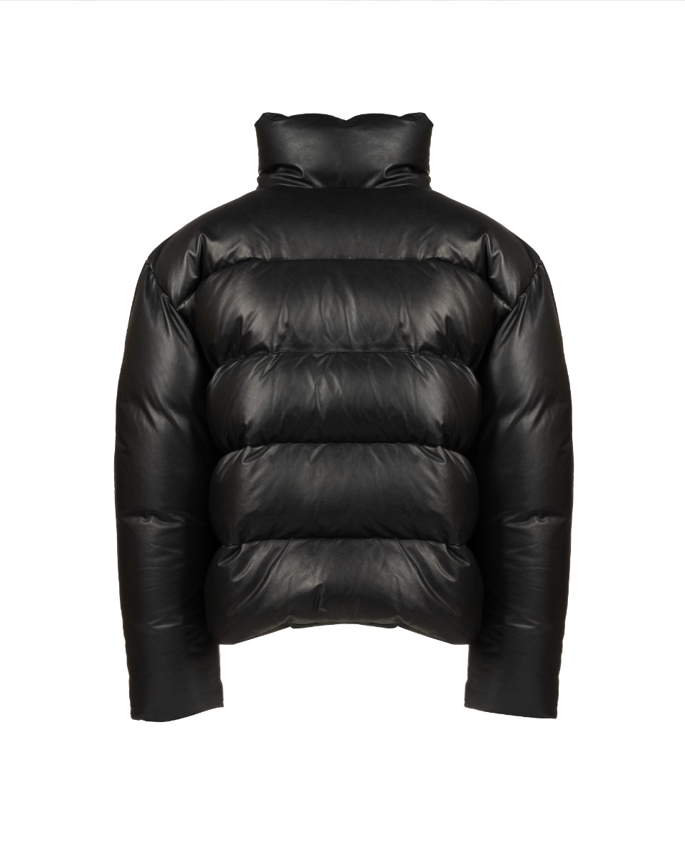 Magda Butrym leather down puffer jacket thumbnail
