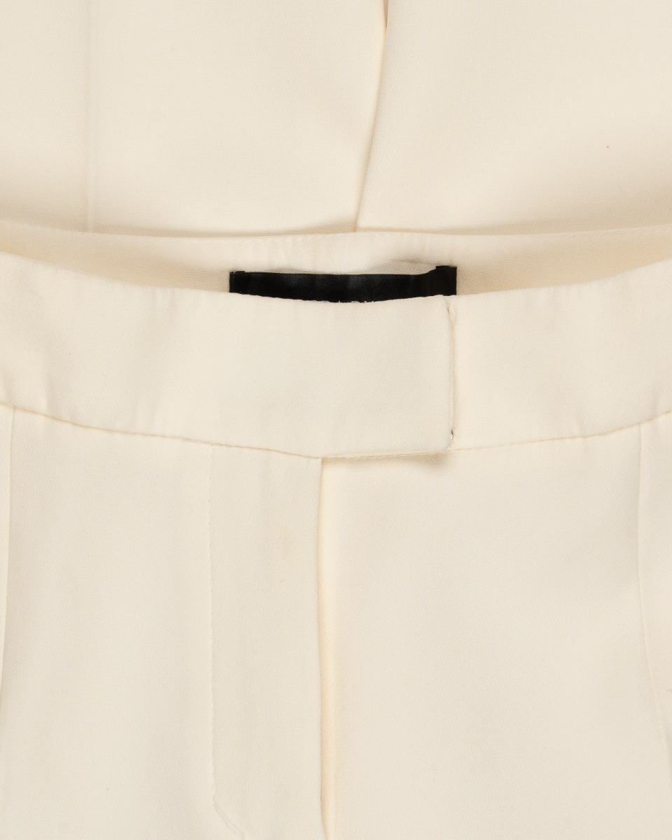 Magda Butrym San Pedro cropped silk cream pants thumbnail
