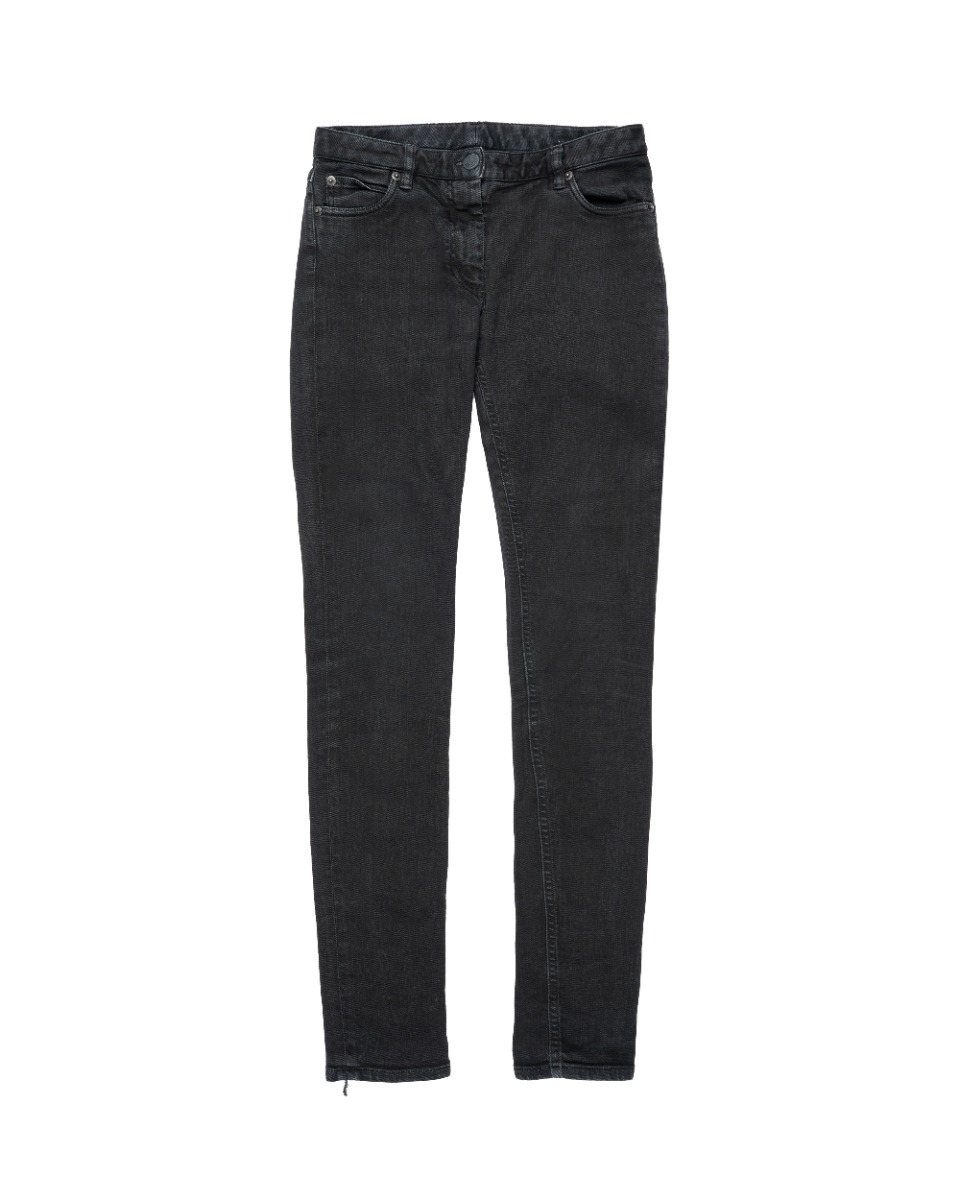 Maison Margiela 1 skinny grey washed denim pants thumbnail