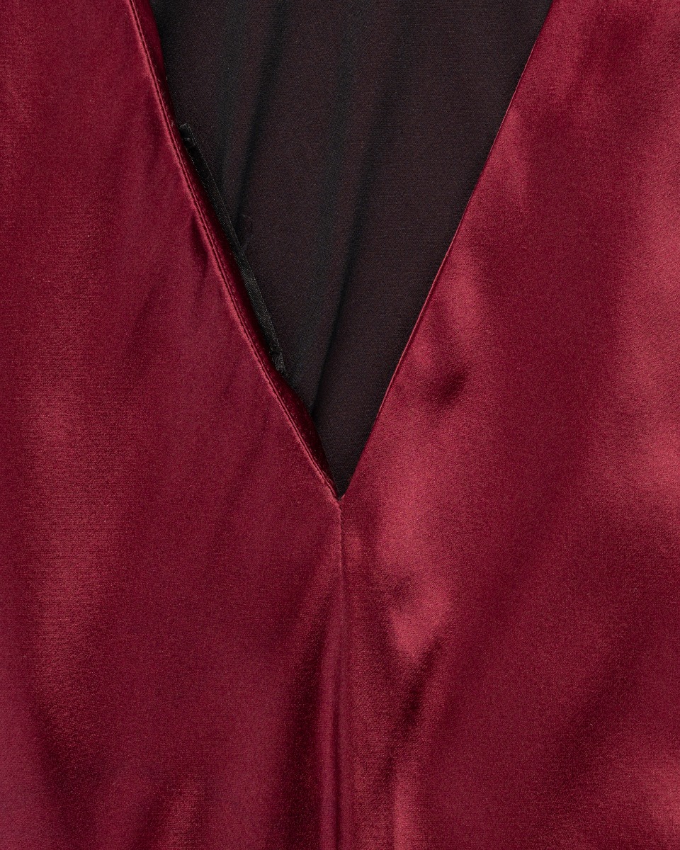 Marc Jacobs Deep-V wine silk dress thumbnail