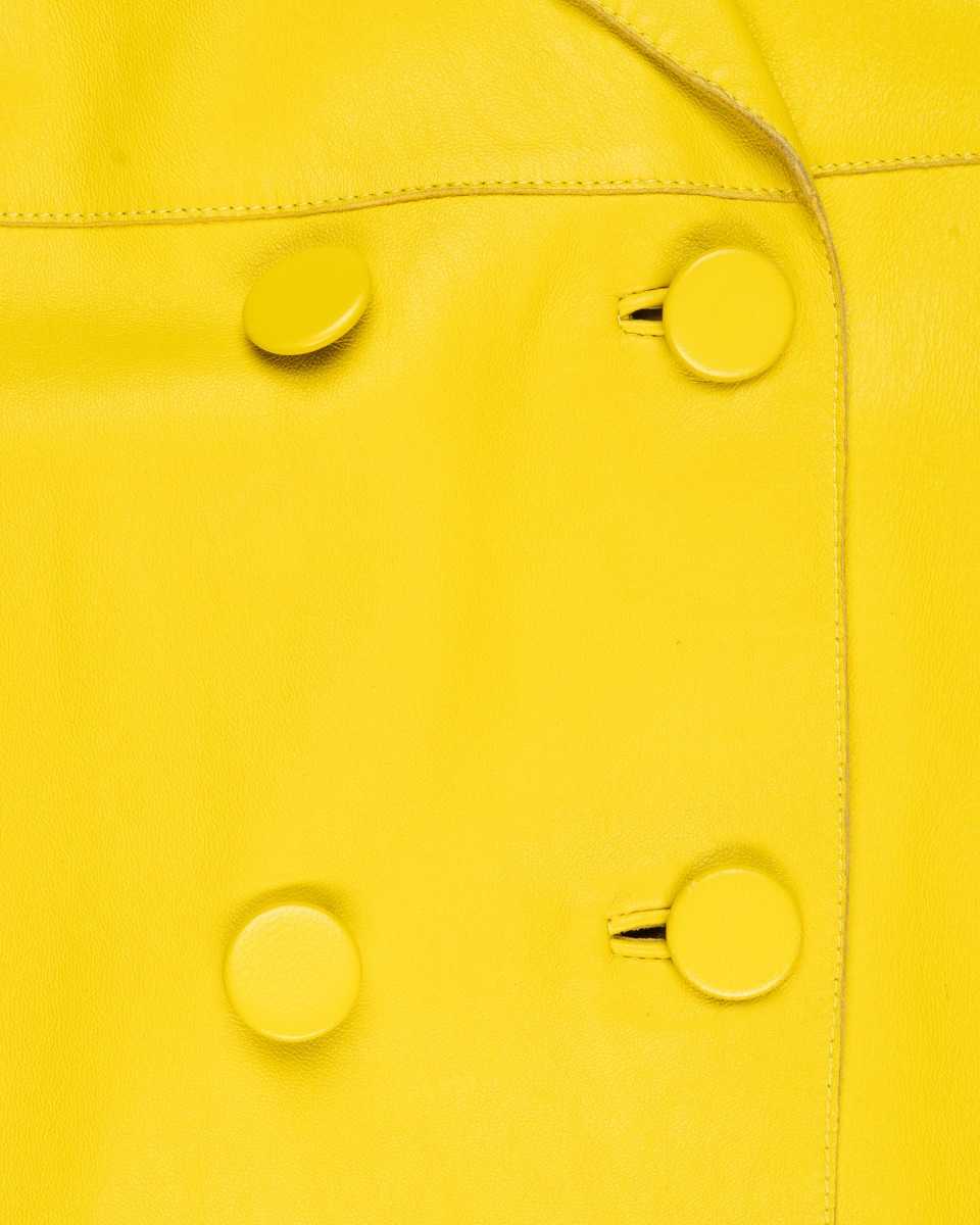 Marni "Limited Edition" double-breasted leather vest jacket thumbnail