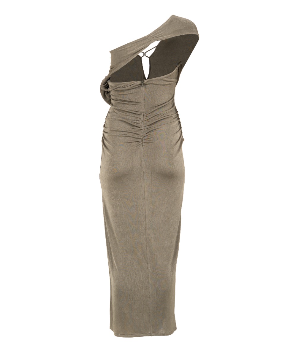 MISBHV 1-OF-1 drape lace beige dress thumbnail